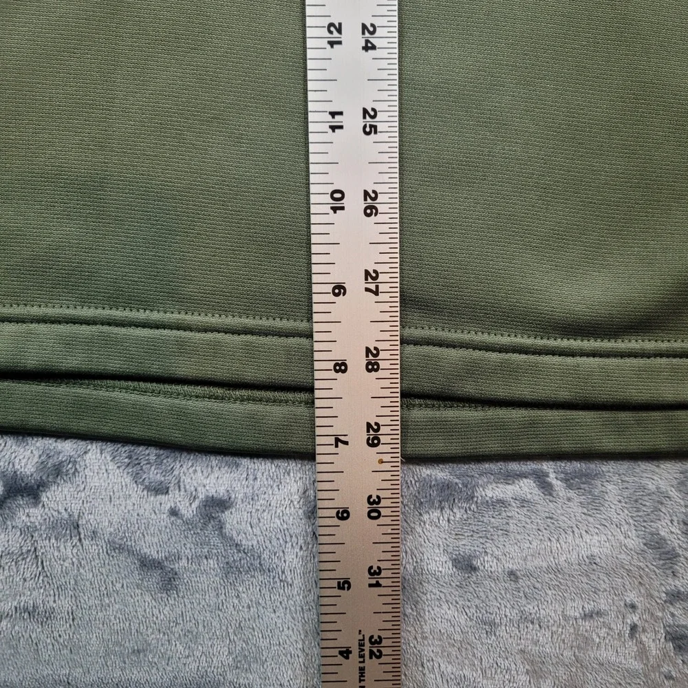 Under Armour ColdGear Mens XL Quarter Zip Pullover Olive Green Heathered Loose